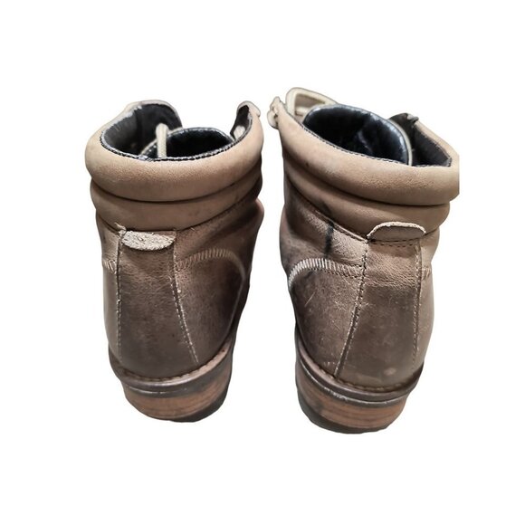 Taos Women's Rebel Leather Boots Distressed  with marks Size 38 US 7.5 Lace‎ up - Picture 4 of 11